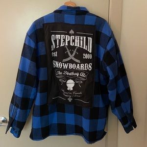 Stepchild Snowboards fleece and quilt lined flannel